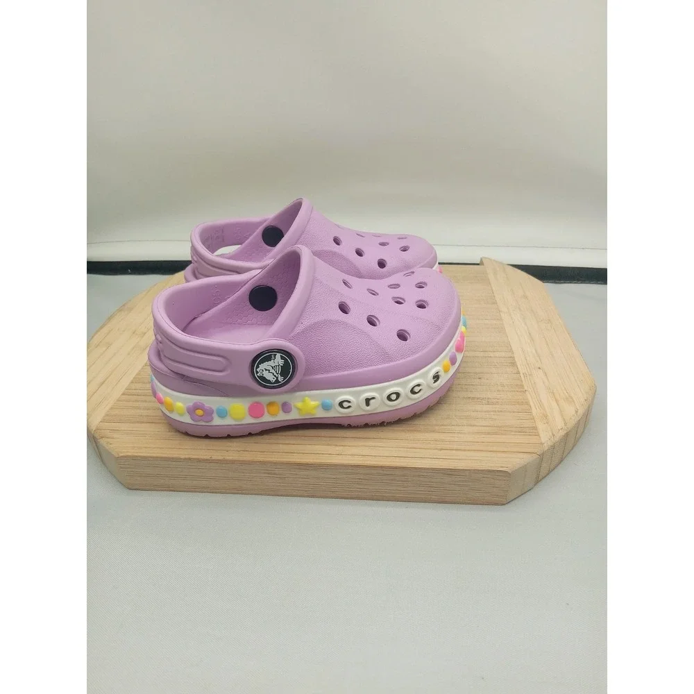 Kids Crocs Unisex Bayaband Charm Band Clog Toddler Mineral Size C 5 Charm Band